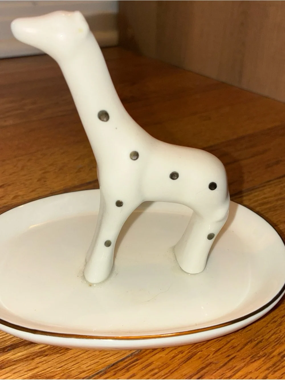 White Ceramic Oval Trinket Dish - Minimalist Jewelry Holder